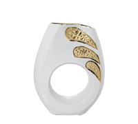 Alexandra House Living Ceramic White Vase 18 x 7 x 23 cm