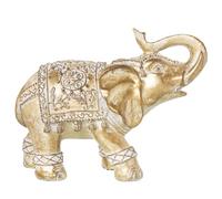 Alexandra House Living Decorative Figure Gold Acrylic Plastic Melamine Elephant 23 x 10 x 18 cm