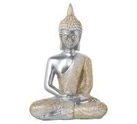 Alexandra House Living Decorative Figure Gold Silver Acrylic Plastic Melamine Buddha