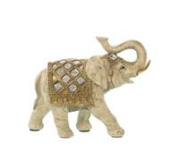 Alexandra House Living Decorative Figure White Acrylic Plastic Melamine Elephant 18 x 8 x 14 cm