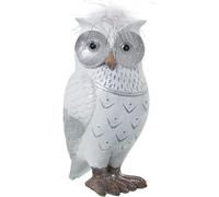 Alexandra House Living Decorative Figure White Silver Acrylic Plastic Melamine Owl