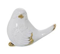 Alexandra House Living Decorative White Ceramic Bird Figurine