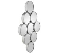 Alexandra House Living Silver Metal Wall Mirror 71 x 39 cm