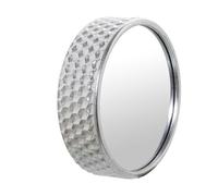 Alexandra House Living Silver Metal Wall Mirror 9 x 28 x 28 cm Round