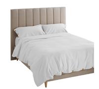 Alexandra House Living Swiss Duvet Cover White 220 x 220 cm