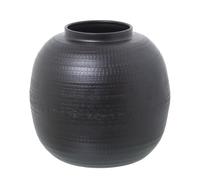 Alexandra House Living Vase Black Metal 23 x 23 x 23 cm