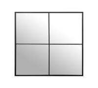 Alexandra House Living Wall Mirror Black Metal Window 5 x 73 x 73 cm