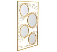 Alexandra House Living Wall Mirror Gold Metal Iron Mirror 2 x 96 x 61 cm