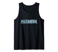 Alexandra Sea Waves - Personalized Name Ocean Beach Art Tank Top