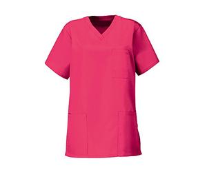 Alexandra STC-D397MT-3XL Scrub Tunic, Plain, 67% Polyester/33% Cotton, Size: 3X-Large, Magenta