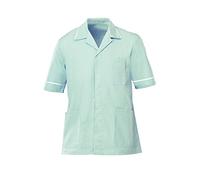 Alexandra STC-NM48AQ-100 Men's Lightweight Tunic, Plain, 67% Polyester/33% Cotton, White Trim, Size: 100 cm, Chest: 40", Aqua