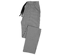 Alexandra | Unisex | Essential Elasticated Waist Chef Trousers | Black/White Gingham Check | X-Large | HO12BH-XLR