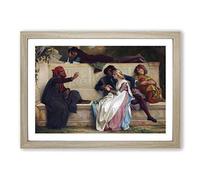Alexandre Cabanel Florentine Poet Framed Print | A2 Oak Framed Wall Art | Ready to Hang | Modern Nature Picture | Living Room Bedroom Lounge Office