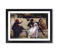 Alexandre Cabanel Florentine Poet Framed Print | A2 Oak Framed Wall Art | Ready to Hang | Modern Nature Picture | Living Room Bedroom Lounge Office