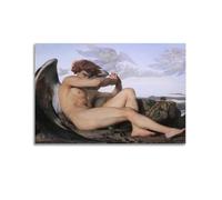 Alexandre Cabanel Painter Work Poster,Fallen Angel Painting On Canvas Wall Art Scroll Picture Print Living Room Walls Decor Homes 24x36inch(60x90cm)