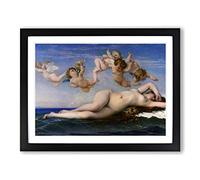 Alexandre Cabanel The Birth of Venus Classic Painting Framed Print | A2 Black Framed Wall Art | Ready to Hang | Classic Historical Picture | Living Room Bedroom Lounge Office