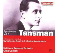 Alexandre Tansman Symphonies Vol. 3 (Caetani, Melbourne So) (CD) (US IMPORT)