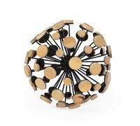 AlexandreHouse Figure 13 x 13 x 13 cm Madera Natural/Metal Black