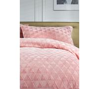 Alexandria Fleece Duvet Sets The Lyndon Company Pink Single