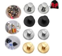 AlexButler Industrial Strength 15" Glass & Wall Hangers - No-Drill Suction Hooks for Wreaths,Decor & More (2Pcs Black)