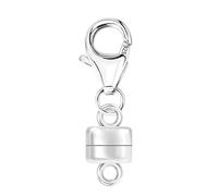 ALEXCRAFT Sterling Silver Magnetic Necklace Clasps, 925 Sterling Silver Magnetic Clasp and Closures Magnet Jewelry Clasps Bracelets Necklaces Connector Converter 925 Jewelry Finding Making Supplies