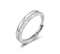 ALEXCRAFT Sterling Silver Rings - Hypoallergenic, Polished, Simple & Elegant - Adjustable, Couple & Wedding Rings - Thumb & Finger - Wide - For Women & Men