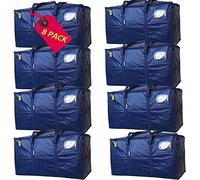AlexHome Easy Moving Bags Heavy Duty,8 Pack, Extra Large Packing Bags for Moving,Stroage Bags for moving,Large Moving Bags for Clothes,Strong Durable Moving Bags with Handles,Moving Bags,Moving