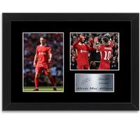 Alexis Mac Allister Football Player A4 Printed Signed Framed Poster Photo Display Mount Gift For Liverpool Fans 2024-2025