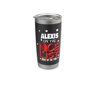 Alexis On The Nice List Funny Christmas Alexis Name Stainless Steel Insulated Tumbler