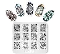 Alexnailart Nail Art Stamping Plate Flowers Kaleidoscope Template Image Plate Nail Art Tools (FL018)