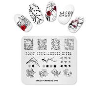 Alexnailart Nail Art Stamping Plate Flowers Style Chinese Natural Model Image Plate Nail Art Tools (CN006)