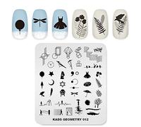 Alexnailart Professional Nail Art Stamping Plates with Geometry Stick Figure Pattern for Manicure DIY Image Print Nail Design Transfer Tools