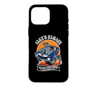 Alex's Garage Hotrod Classic Car Design for the Name Alex Case for iPhone 16 Pro Max