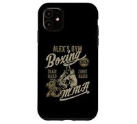 Alex's Gym Boxing MMA Retro Design for the Name Alex Case for iPhone 11