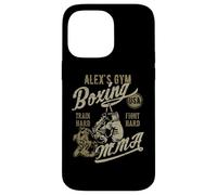 Alex's Gym Boxing MMA Retro Design for the Name Alex Case for iPhone 14 Pro Max