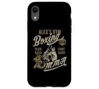 Alex's Gym Boxing MMA Retro Design for the Name Alex Case for iPhone XR