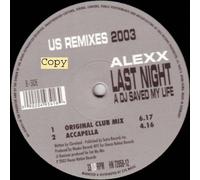 Alexx 2003 Remix - Last Night a DJ Saved My Live [Vinyl Maxi-Single] [VINYL]