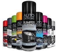 AlezyB 1 x Auto Extreme Bumper & Trim Black Plastic Spray Paint 400ml Aerosol Spray Can to Restorer Car and Bike