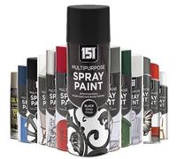 AlezyB - 1 x Black Gloss Multi-Purpose Spray Paint 400ml Excellent Coverage, Quick & Fast Drying for interior & exterior Multipurpose Spray for Metal | Plastic | Wood | Glass.