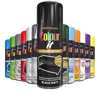 AlezyB 1 x Black Matt All Purpose Spray Paint 400ml Professional Quality and Fantastic Finish, Interior, Exterior, Household Multipurpose Spray for Metal | Plastic | Wood | Glass