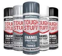 AlezyB 1 x Enamel Grey Primer 400ml Tough Stuff Hard Wearing Smooth Aerosol for Metal Wood Plastic