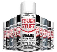AlezyB - 1 x Enamel White Gloss 400ml Tough Stuff Hard Wearing Smooth Aerosol for Metal Wood Plastic