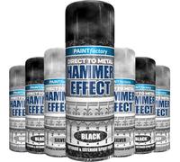 AlezyB 1 x Hammered Effect Black Spray Paint 400ml, Use for Interior & Exterior Aerosol for Metal Wood and Plastic