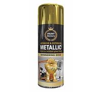 AlezyB - 1 x Metallic Shimmering Gold Spray Paint 400ml Multi-Purpose Aerosol Use for Metal and Wooden Furniture, Ornaments, Decorative Items and Much More for Interior & Exterior - M2
