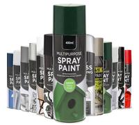 AlezyB - 1 x Multipurpose Green Gloss Spray Paint 400ml Excellent Coverage, Quick & Fast Drying for interior & exterior Multipurpose Spray for Metal | Plastic | Wood | Glass.