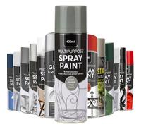 AlezyB - 1 x Multipurpose Grey Primer Spray Paint 400ml Excellent Coverage, Quick & Fast Drying for interior & exterior Multipurpose Spray for Metal | Plastic | Wood | Glass.
