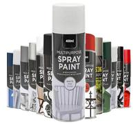 AlezyB - 1 x Multipurpose White Matt Spray Paint 400ml Excellent Coverage, Quick & Fast Drying for interior & exterior Multipurpose Spray for Metal | Plastic | Wood | Glass.