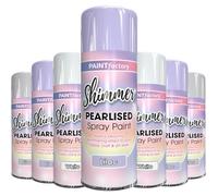 AlezyB - 1 x Pearlised Shimmer Lilac Aerosol Spray Paint 400ml Aerosol Spray Paint in variety of colors White Pink Silver Lilac,Arts Crafts - PER-2