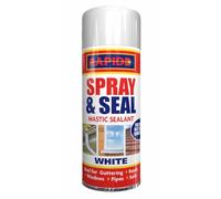 AlezyB 1 x Spray and Seal White Aerosol Spray Paint 300ml Leaks in Lofts, Gutter, Down Pipes, Shed Roofs, Car Doors