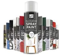 AlezyB - 1 x White Satin Multi-Purpose Spray Paint 400ml Excellent Coverage, Quick & Fast Drying for interior & exterior Multipurpose Spray for Metal | Plastic | Wood | Glass.